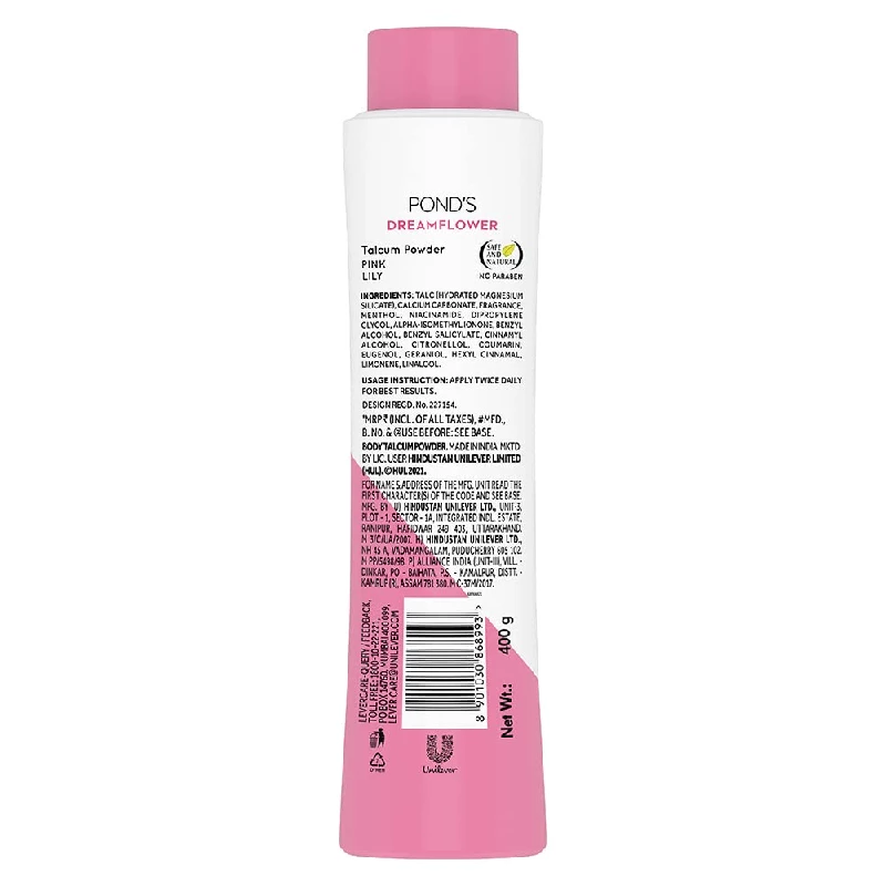 Ponds Dreamflower Pink Lily Fragrant Talcum Powder, 400 g-2.webp